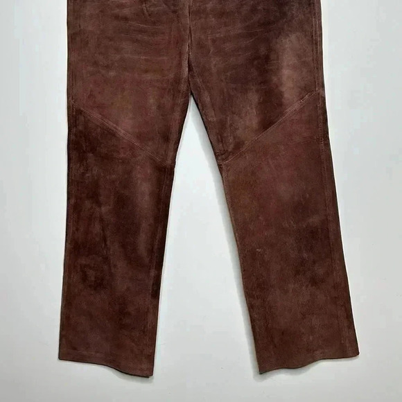 Margaret Godfrey Brown Genuine Leather Pants - Picture 4 of 14
